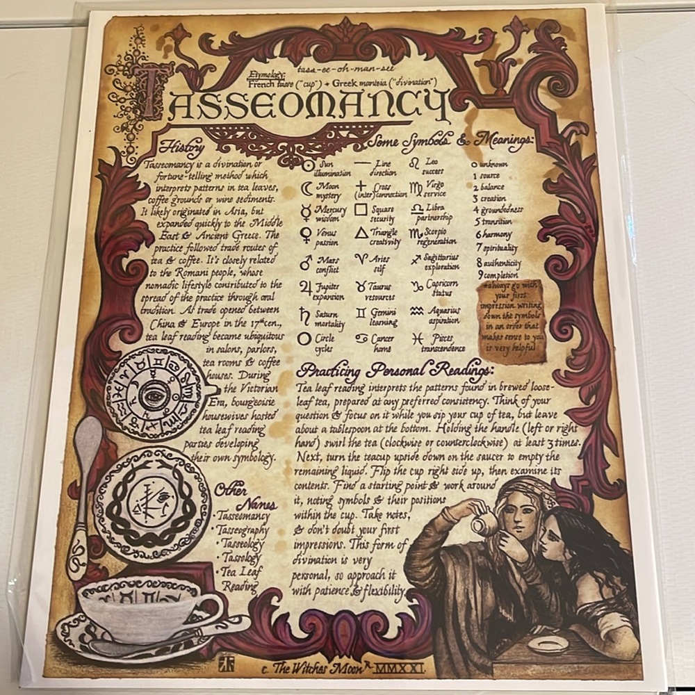 Witches Moon Tasseomancy Artwork